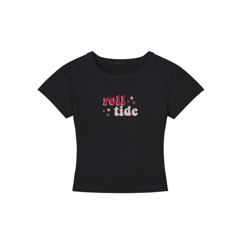 Alabama Slogan Cropped Shirt