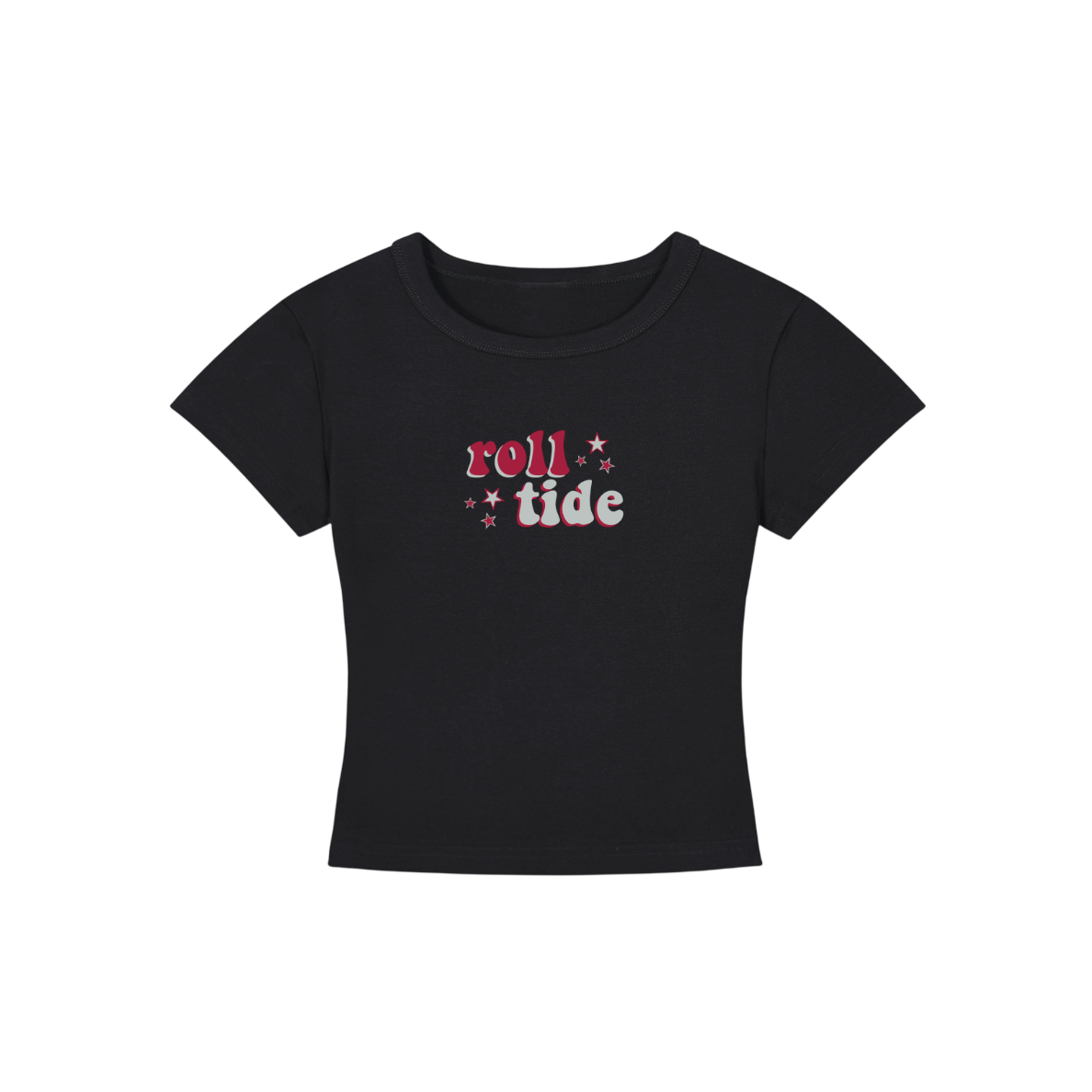 Alabama Slogan Cropped Shirt
