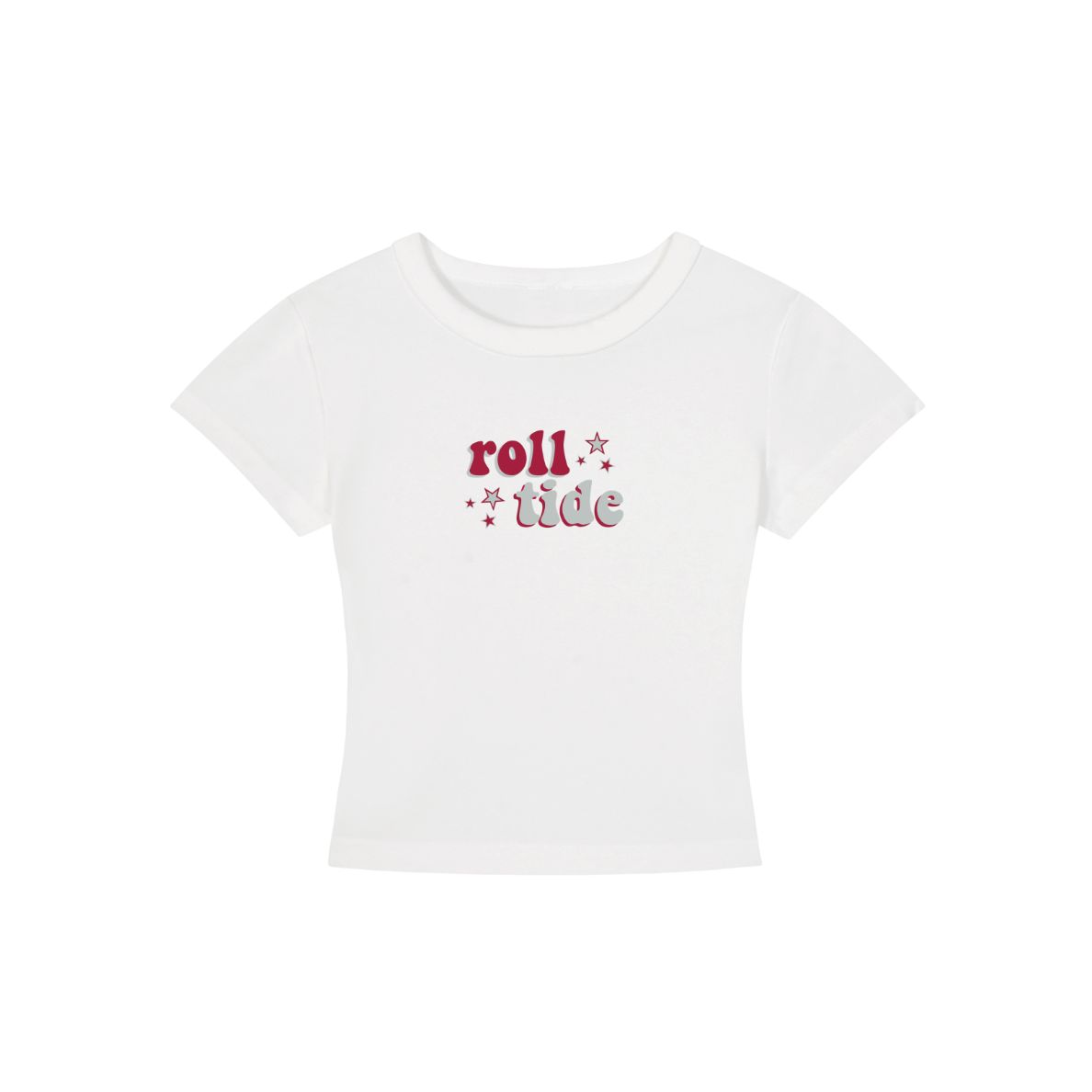 Alabama Slogan Cropped Shirt