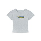 Michigan Go Blue Cropped Shirt