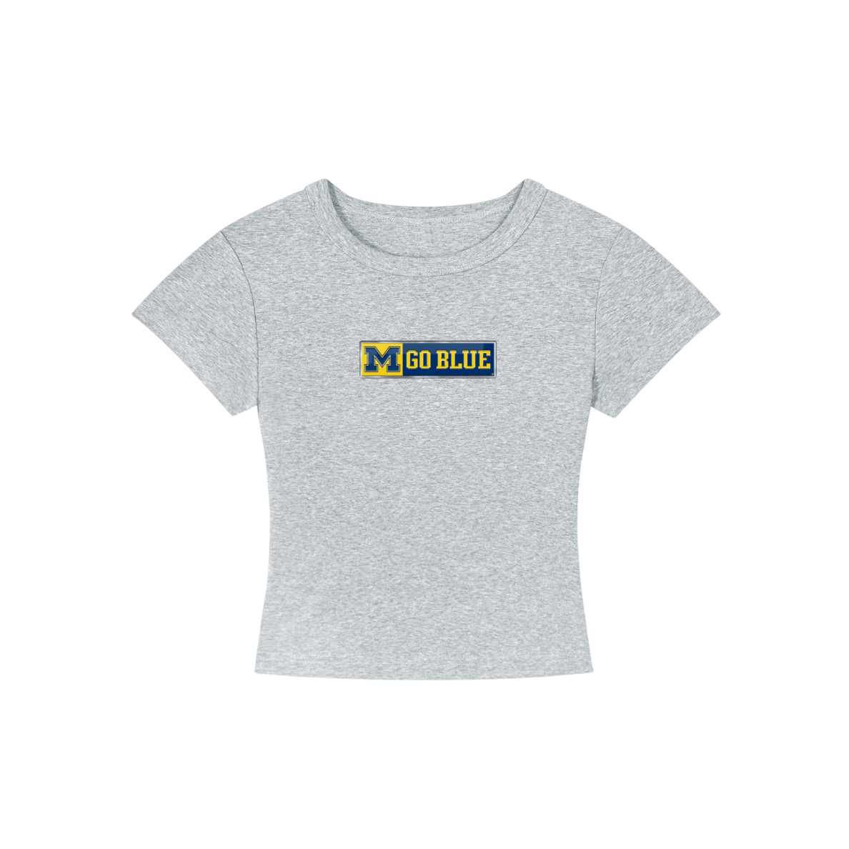 Michigan Go Blue Cropped Shirt