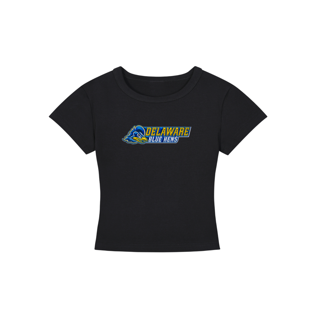 Delaware Blue Hens Cropped Shirt