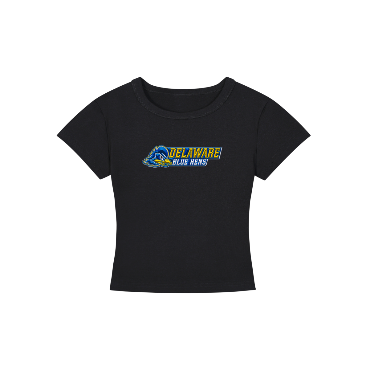 Delaware Blue Hens Cropped Shirt