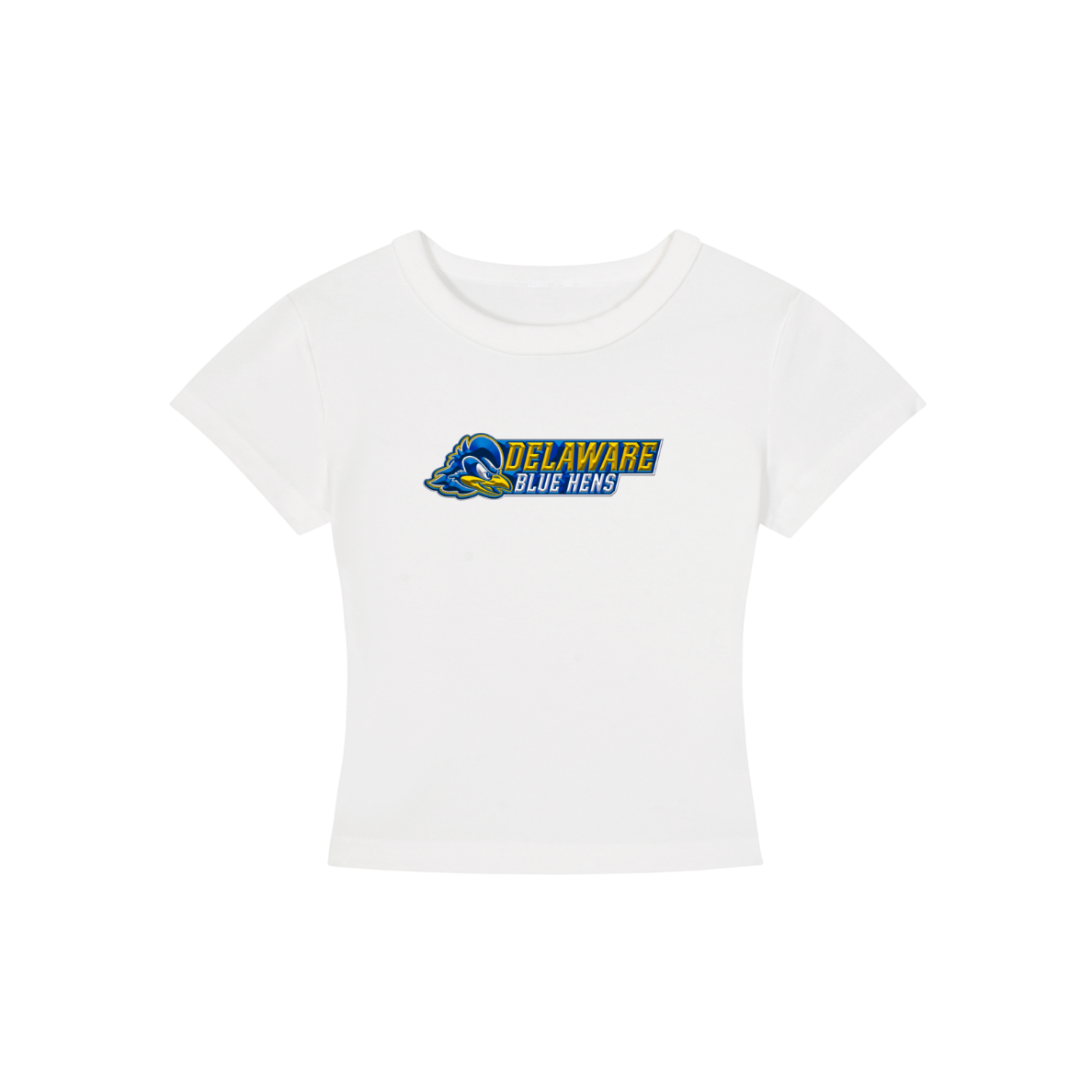 Delaware Blue Hens Cropped Shirt