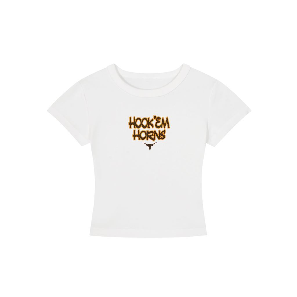 Texas at Austin Hook Em Cropped Shirt