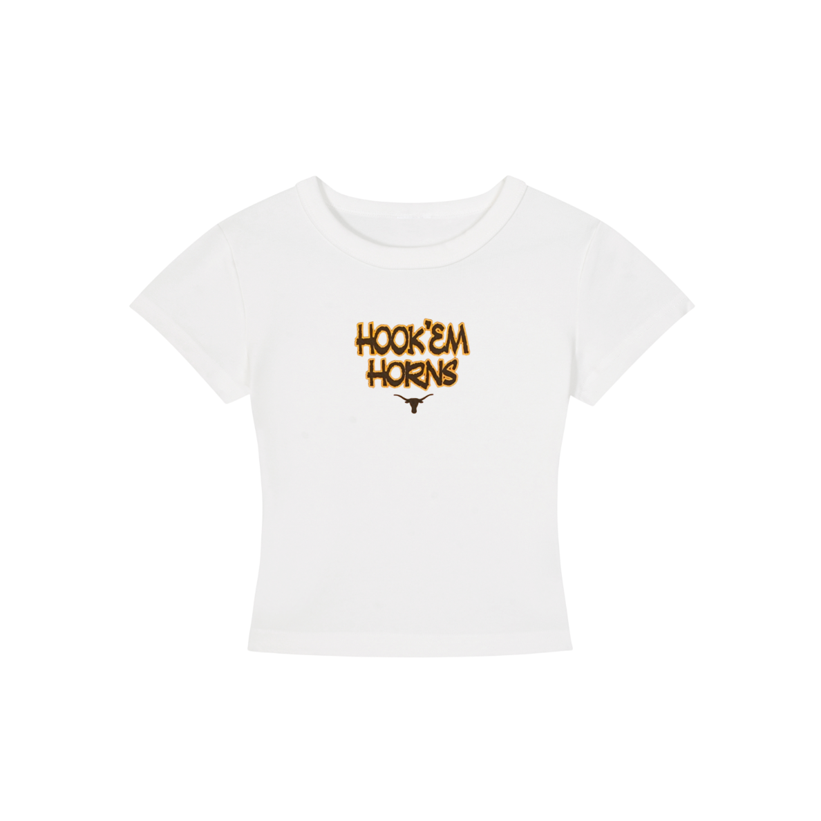 Texas at Austin Hook Em Cropped Shirt