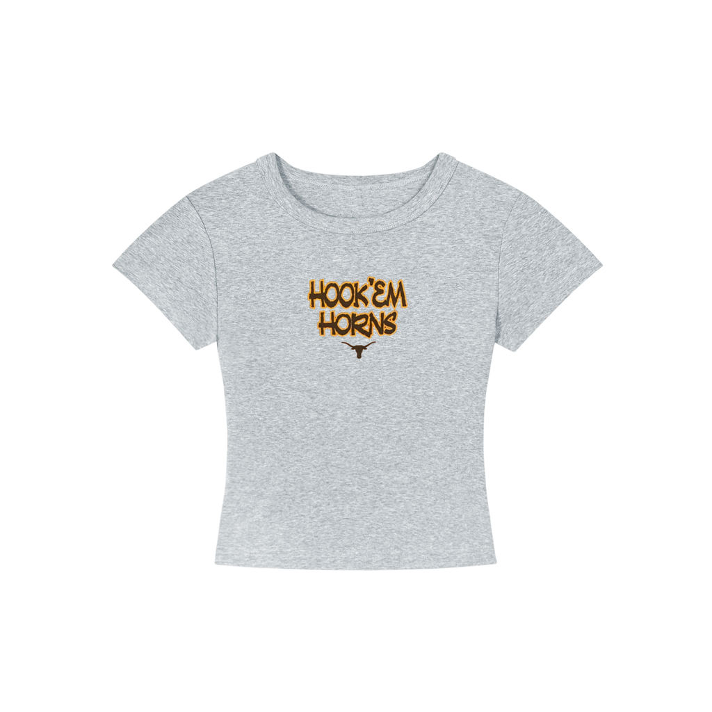 Texas at Austin Hook Em Cropped Shirt