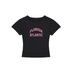FAU Plaid Cropped Shirt