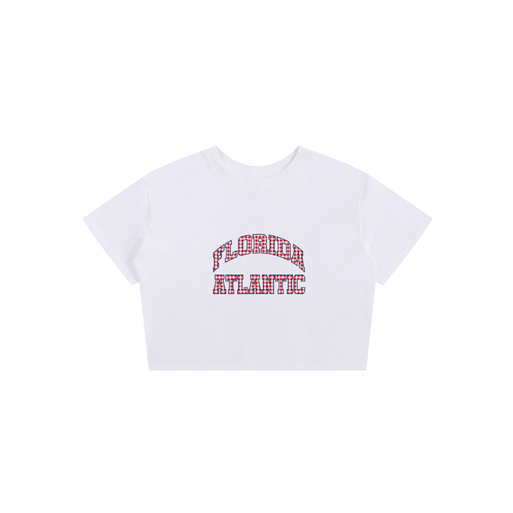 FAU Plaid Baby Tee