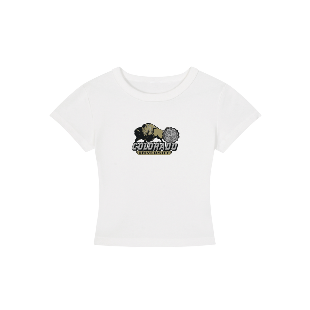 CU Boulder Vintage Cropped Shirt