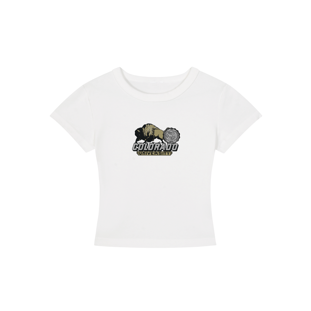 CU Boulder Vintage Cropped Shirt