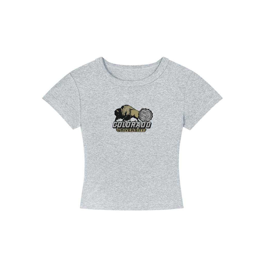 CU Boulder Vintage Cropped Shirt