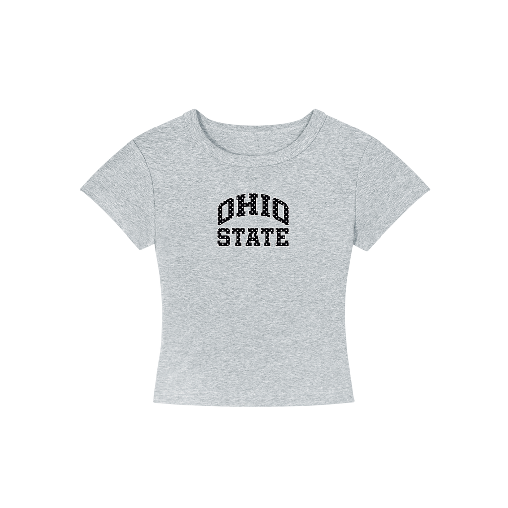 Ohio State Grain Cropped Shirt