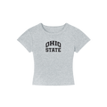 Ohio State Grain Cropped Shirt