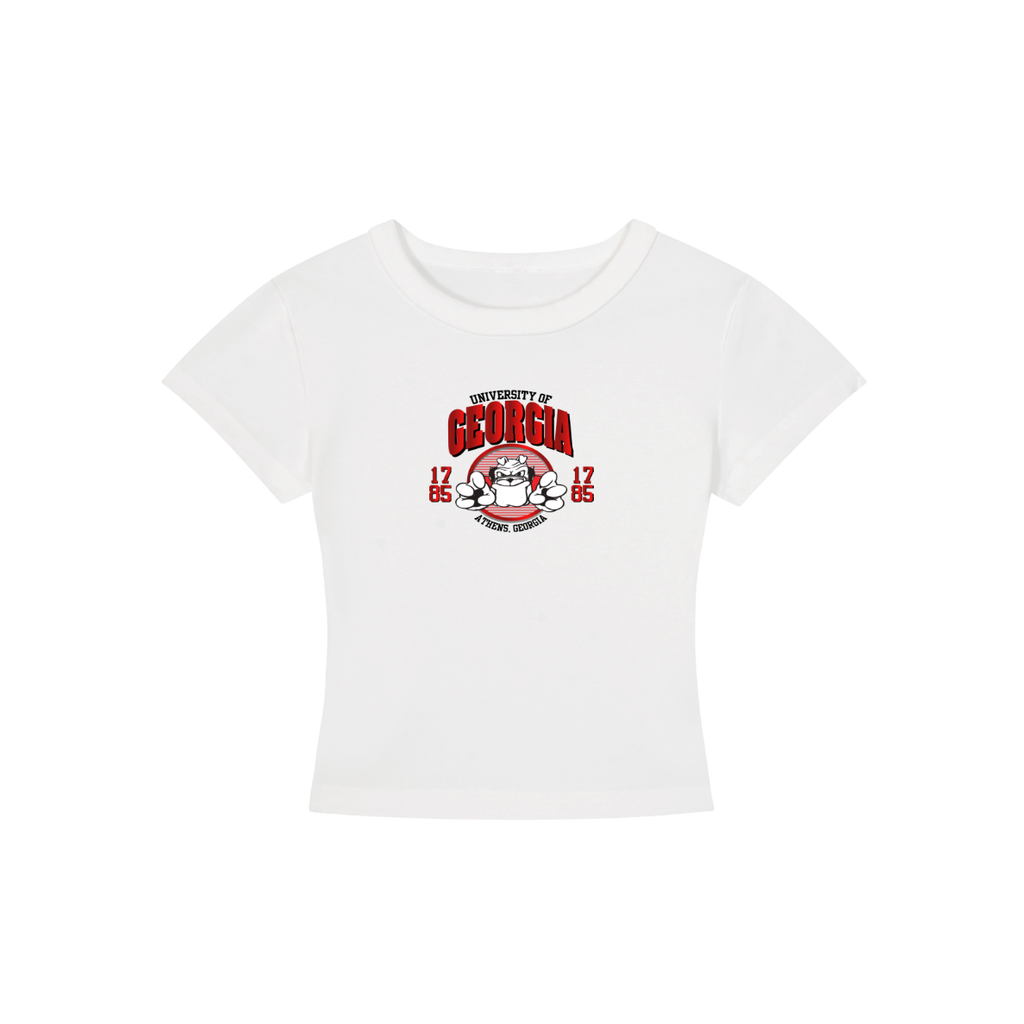 Georgia Dogs Cropped Shirt