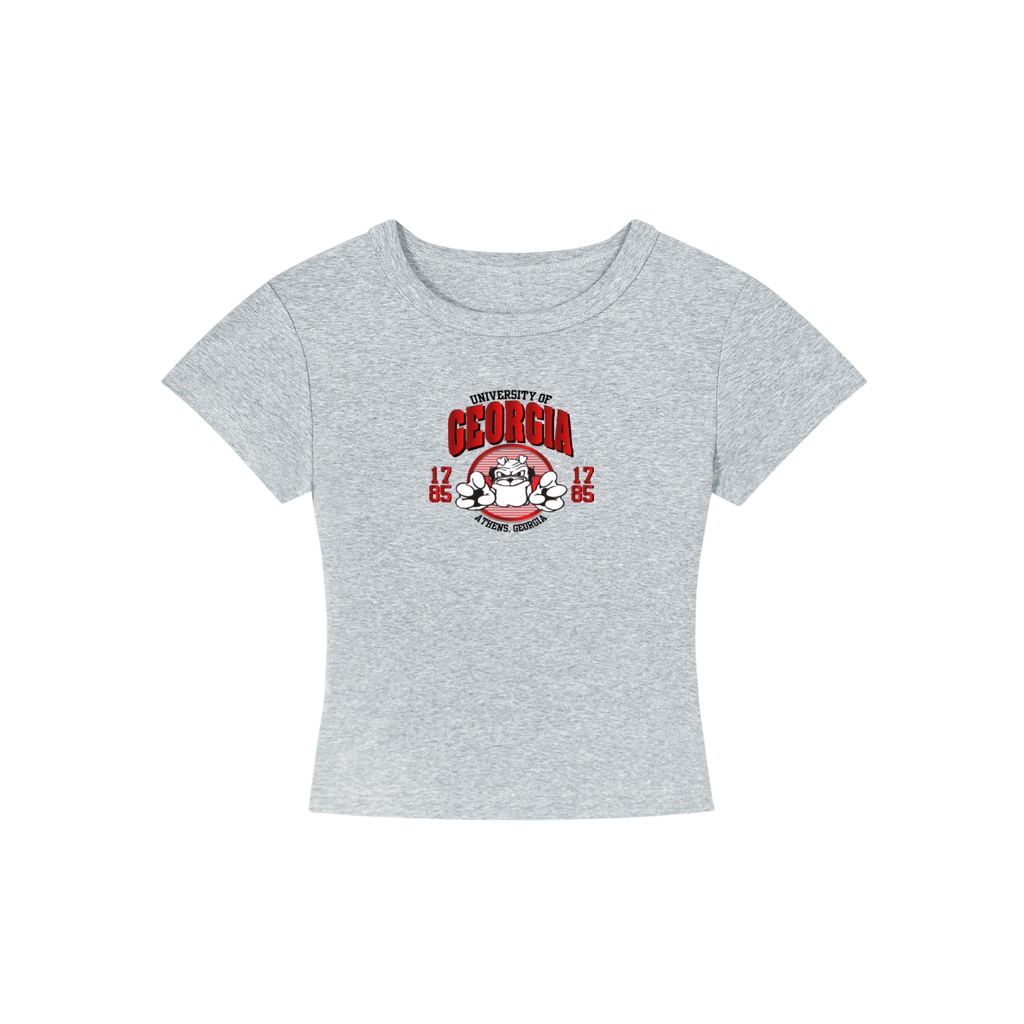 Georgia Dogs Cropped Shirt