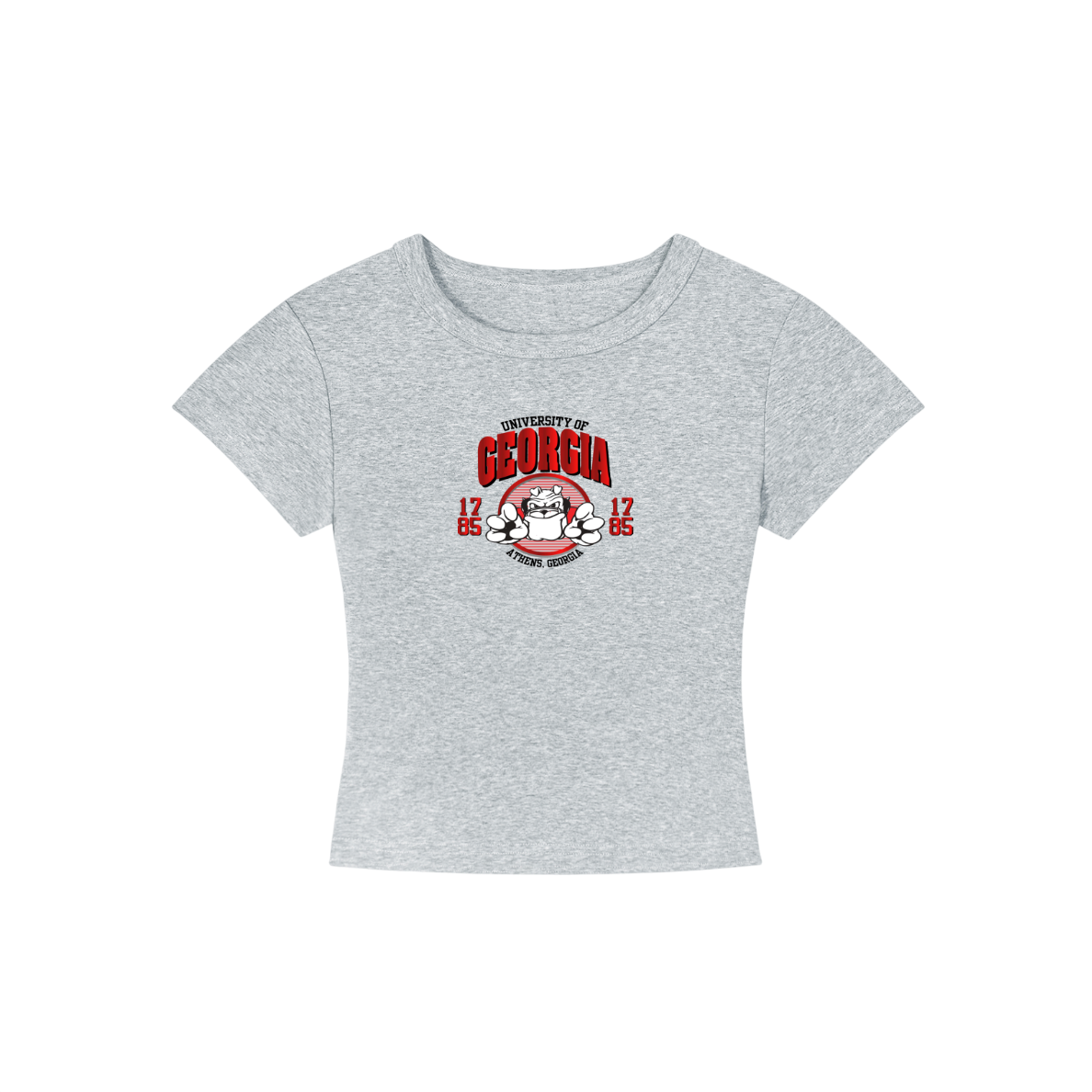 Georgia Dogs Cropped Shirt