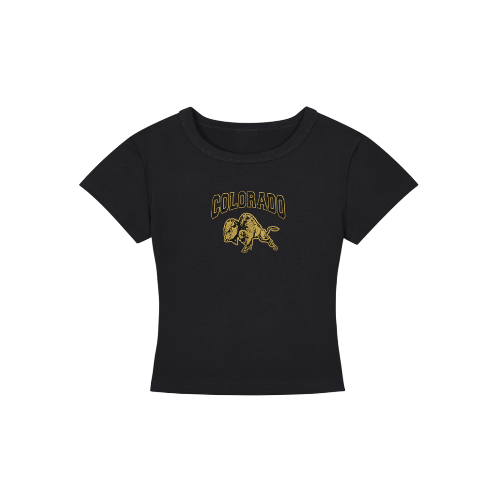CU Boulder Bison Cropped Shirt