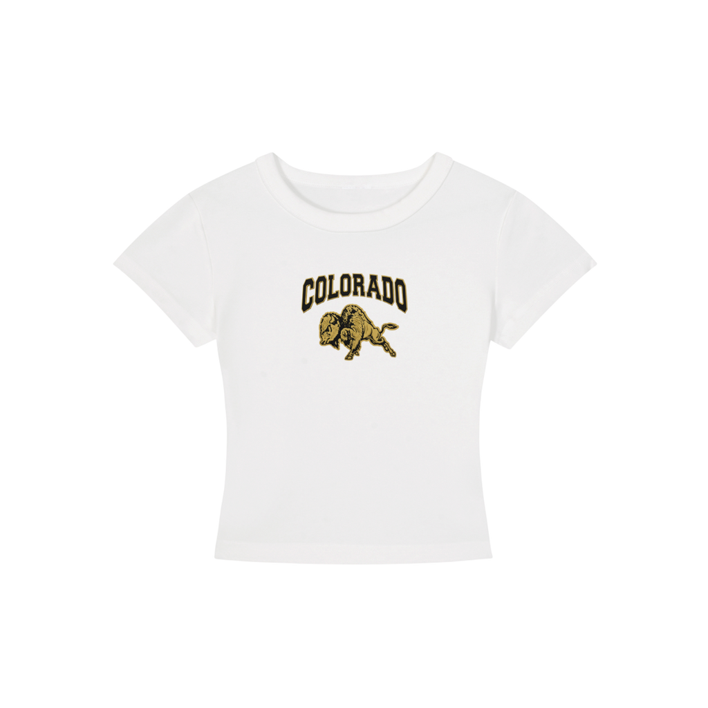 CU Boulder Bison Cropped Shirt