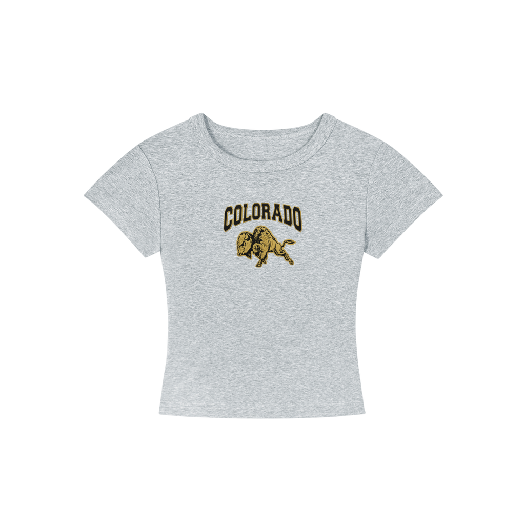 CU Boulder Bison Cropped Shirt