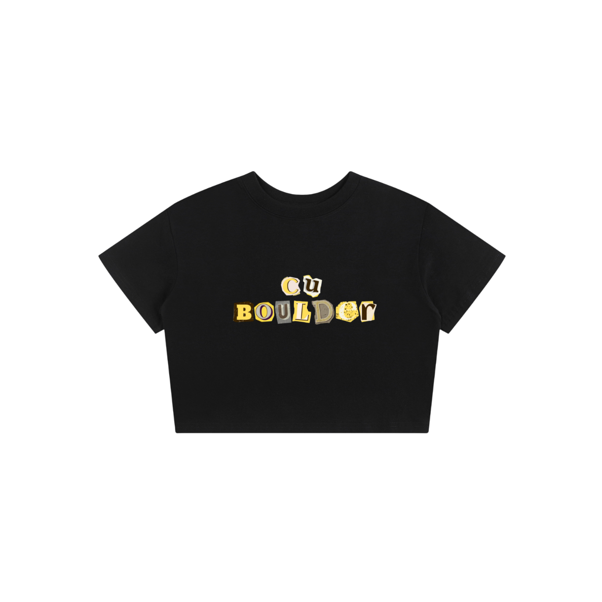 CU Boulder Collage Baby Tee