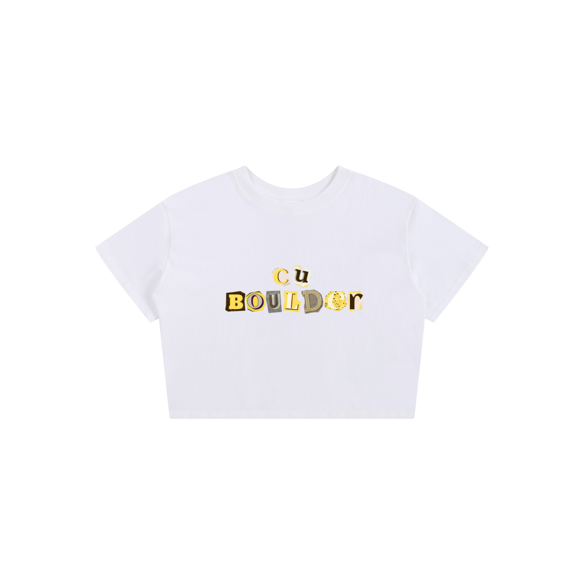 CU Boulder Collage Baby Tee