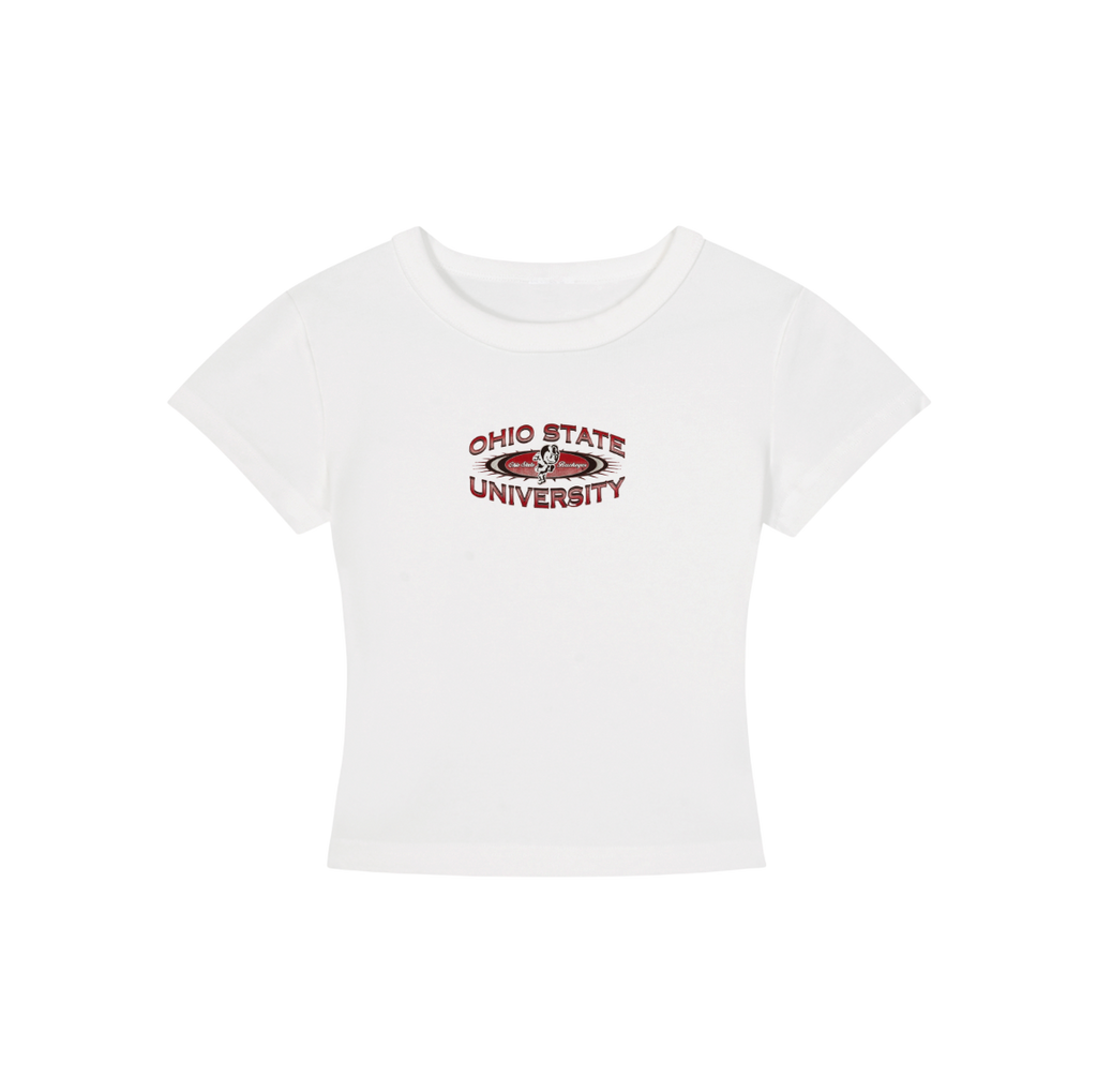 Ohio State Vintage Logo Cropped Shirt