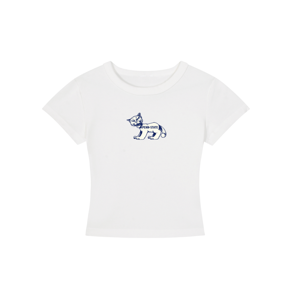 Penn State Vintage Logo Cropped Shirt