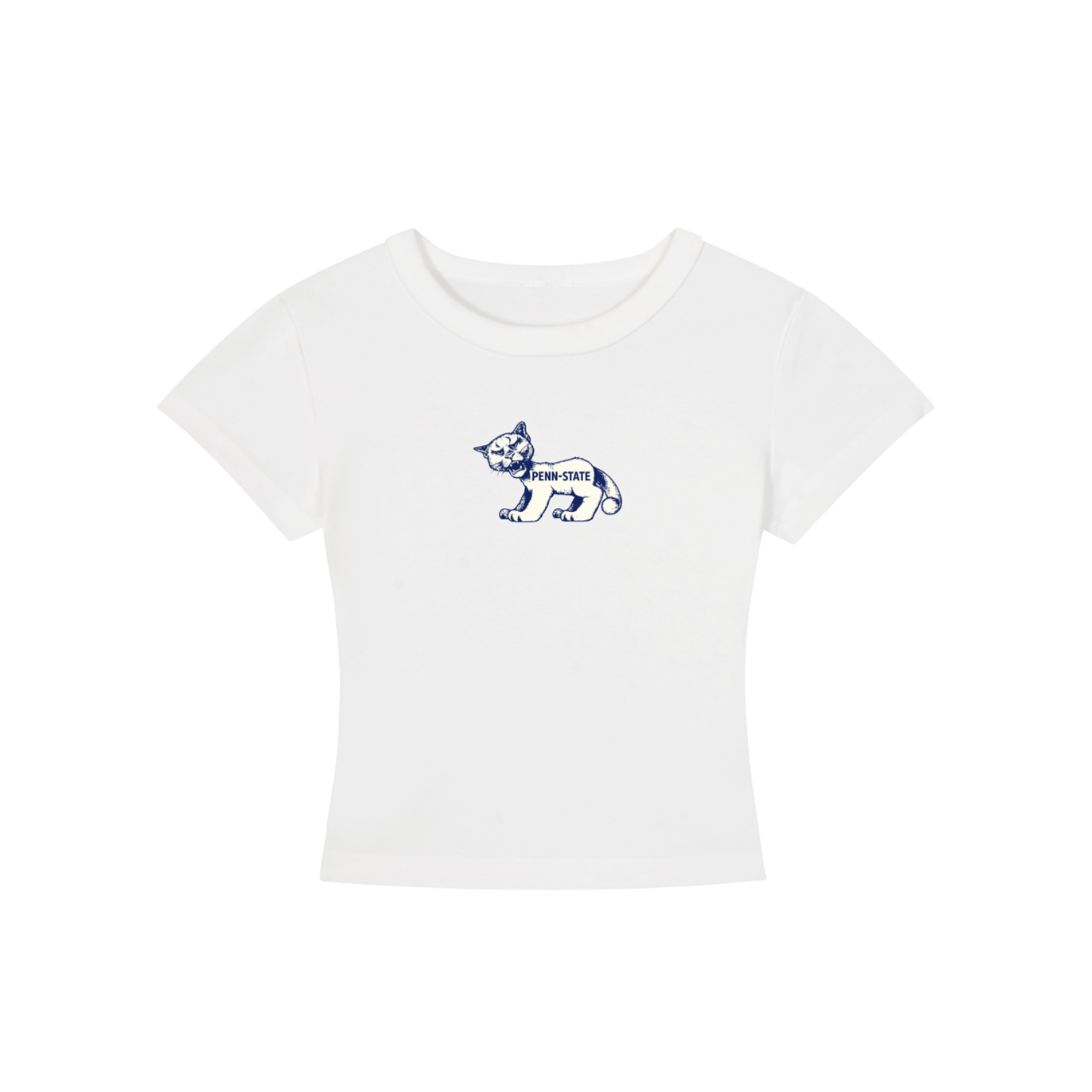 Penn State Vintage Logo Cropped Shirt