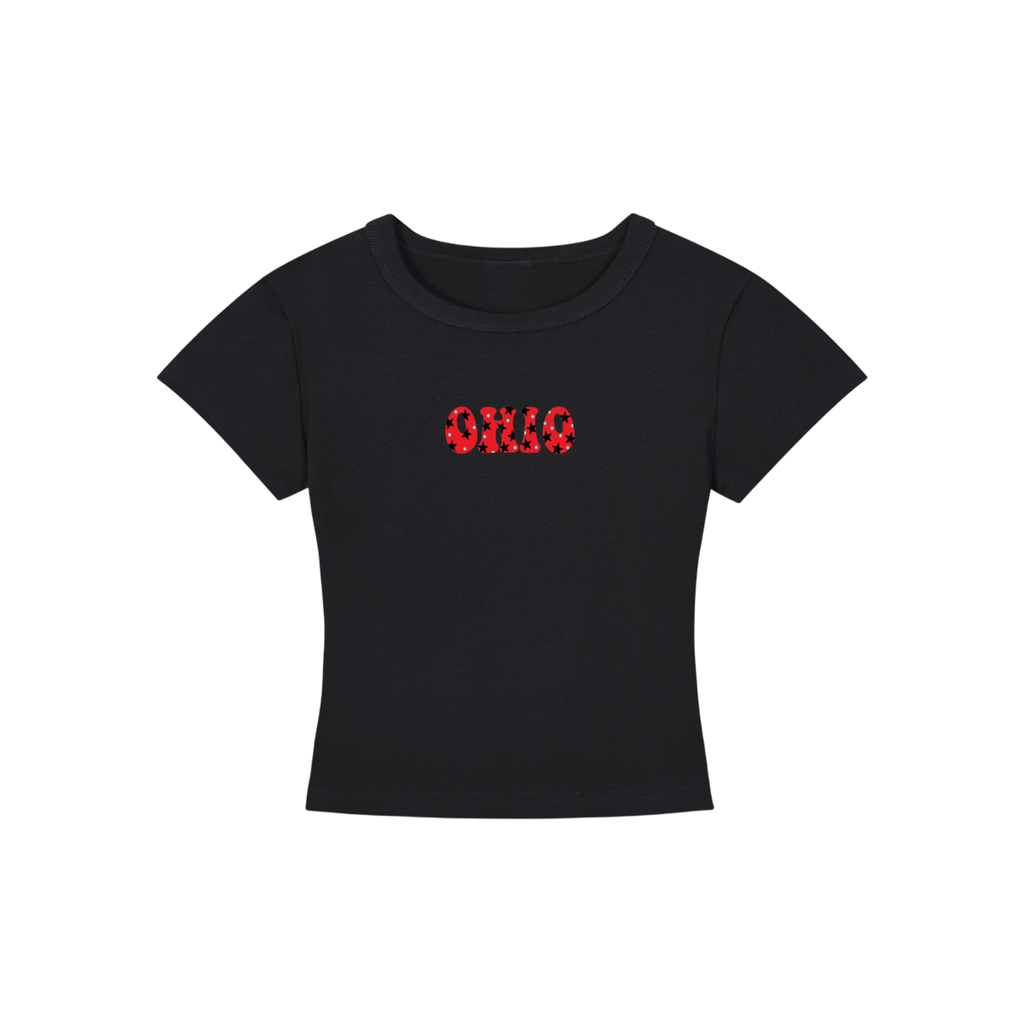Ohio State Polka Dots Cropped Shirt