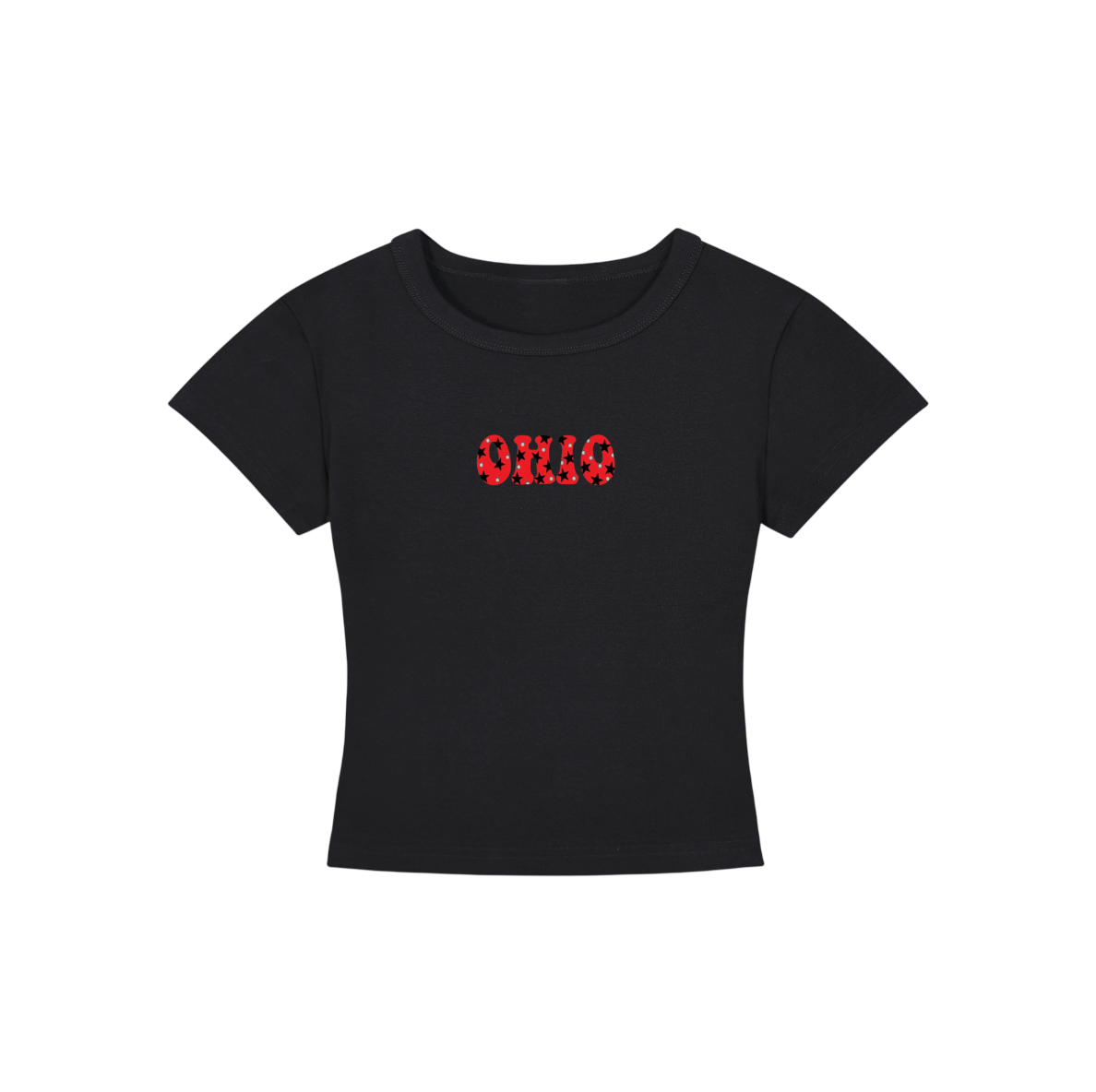 Ohio State Polka Dots Cropped Shirt