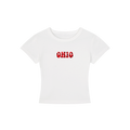 Ohio State Polka Dots Cropped Shirt