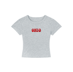 Ohio State Polka Dots Cropped Shirt