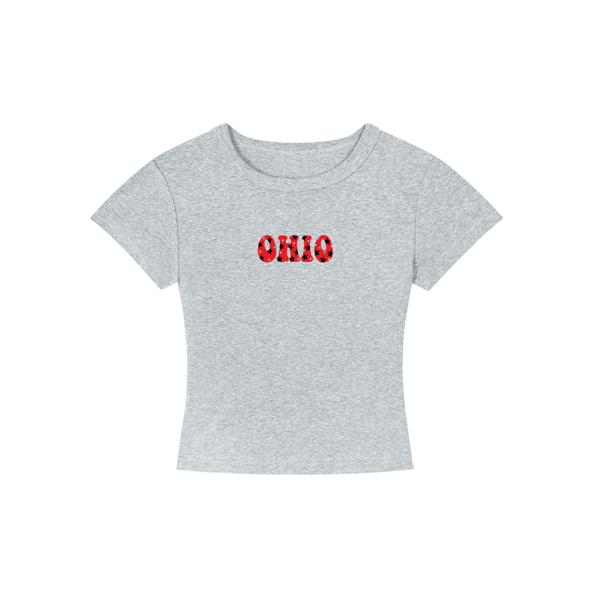 Ohio State Polka Dots Cropped Shirt