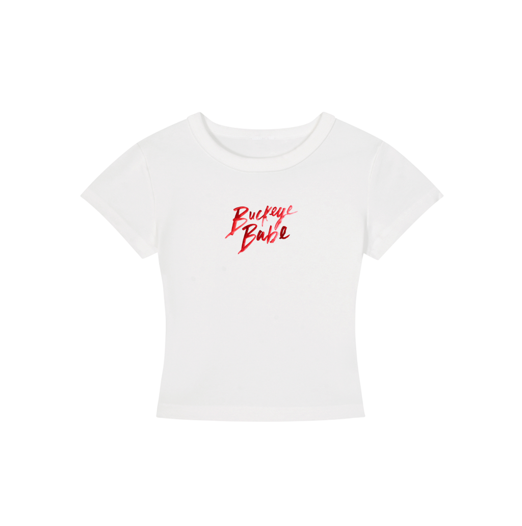 Ohio State Babe Cropped Shirt