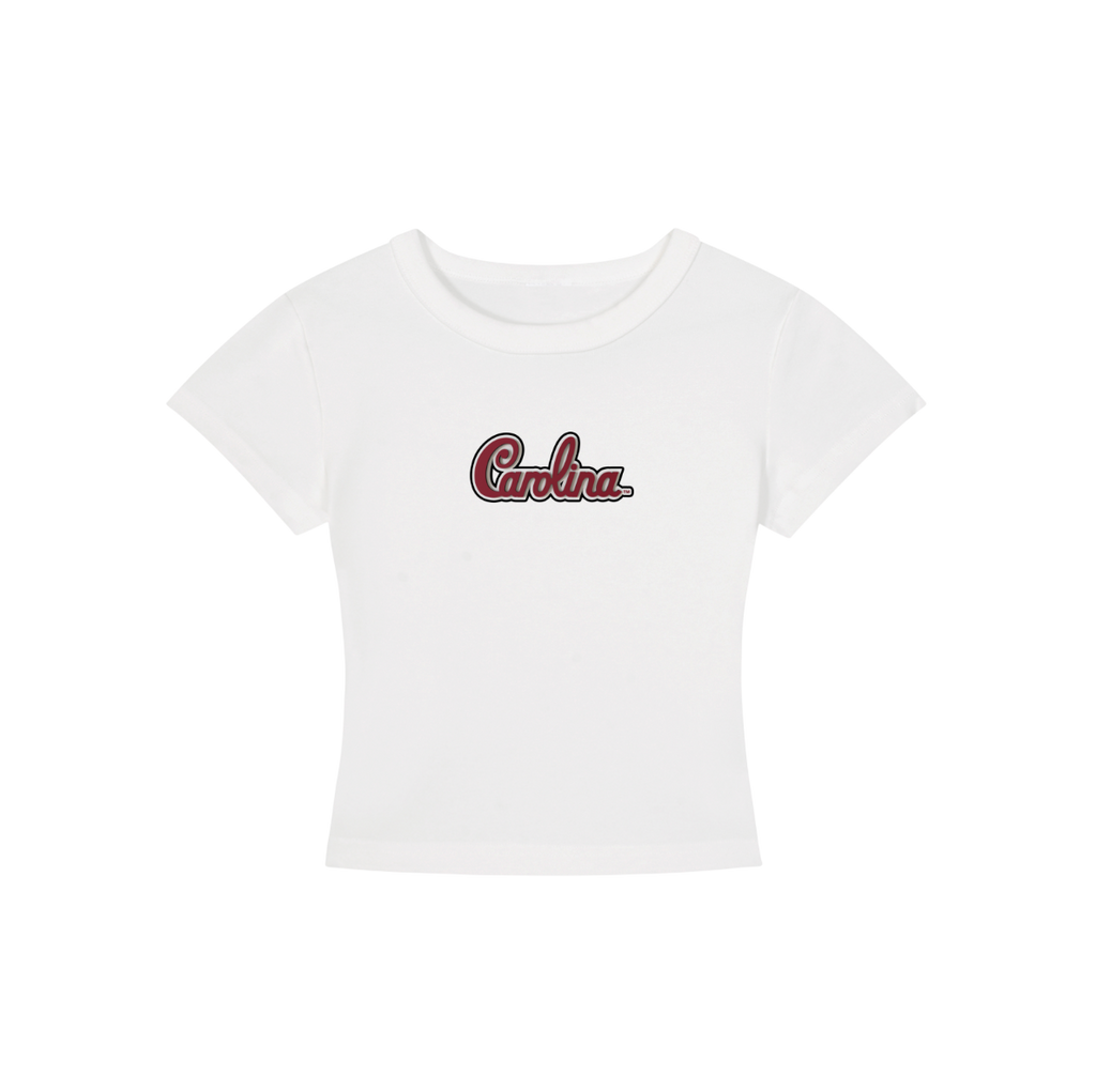 South Carolina Cursive Cropped Shirt