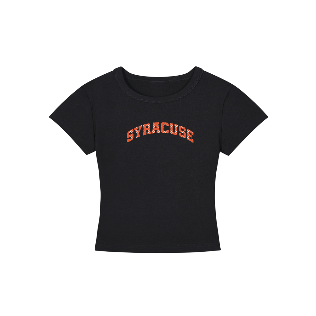 Syracuse Dots Cropped Shirt