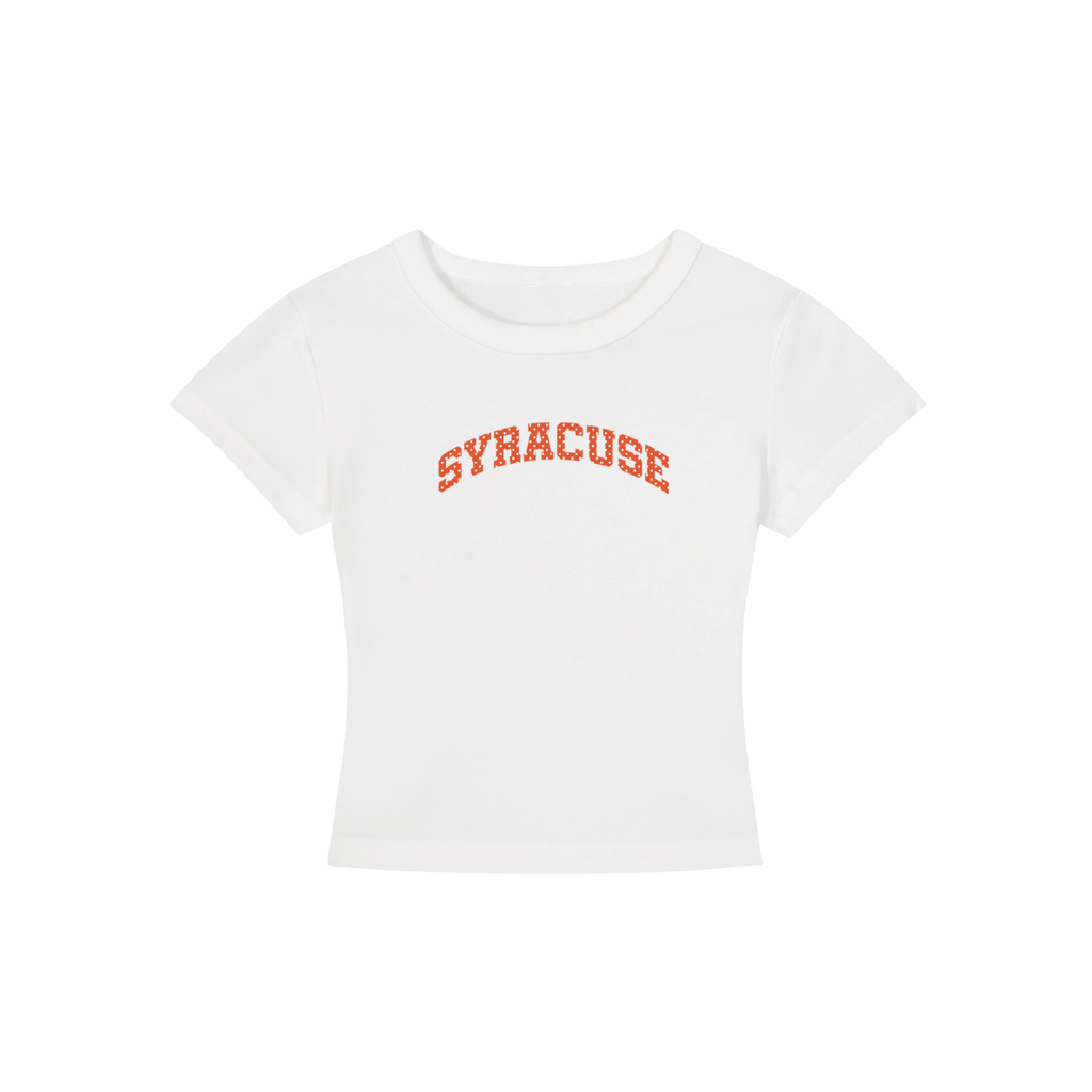 Syracuse Dots Cropped Shirt