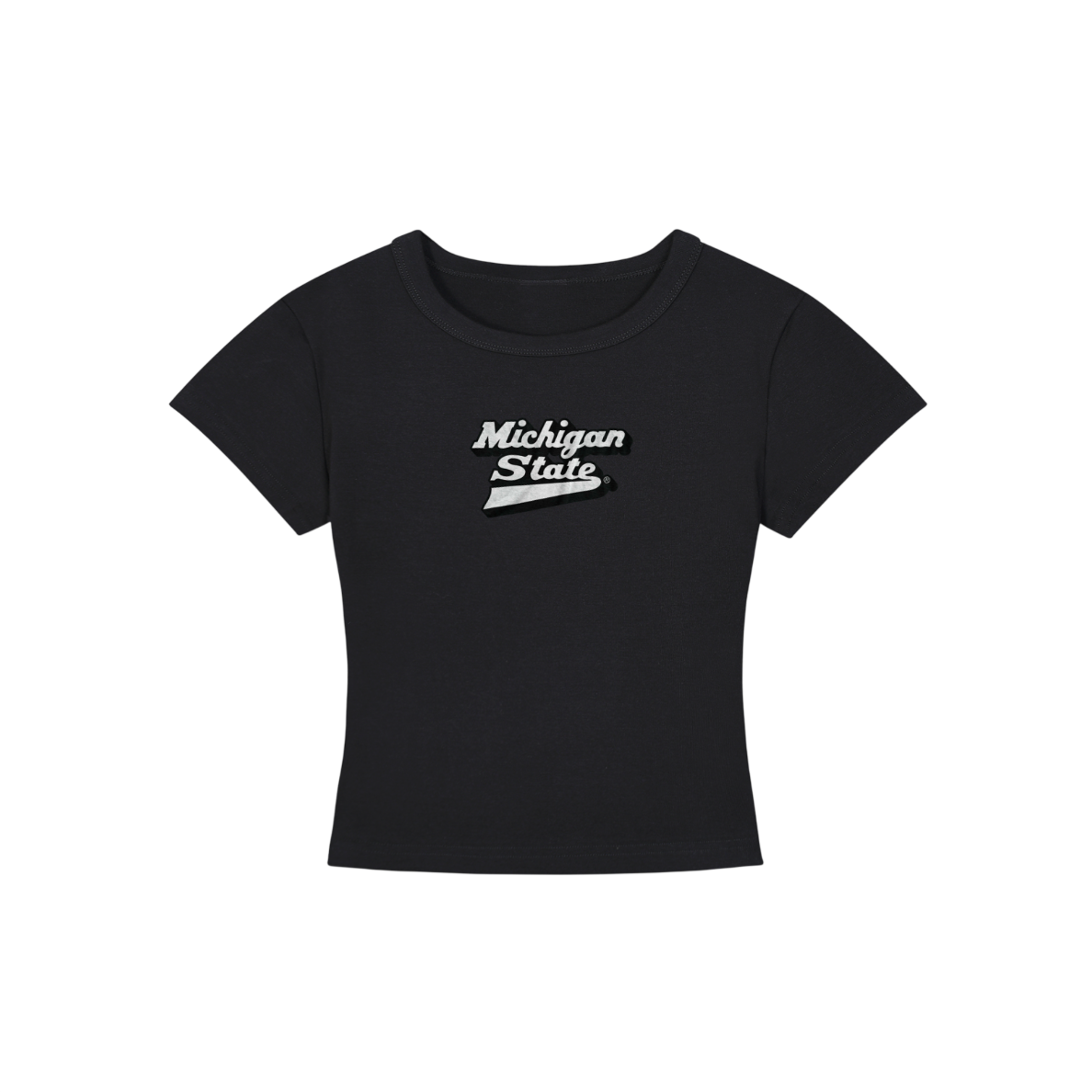 Michigan State Vintage Cropped Shirt