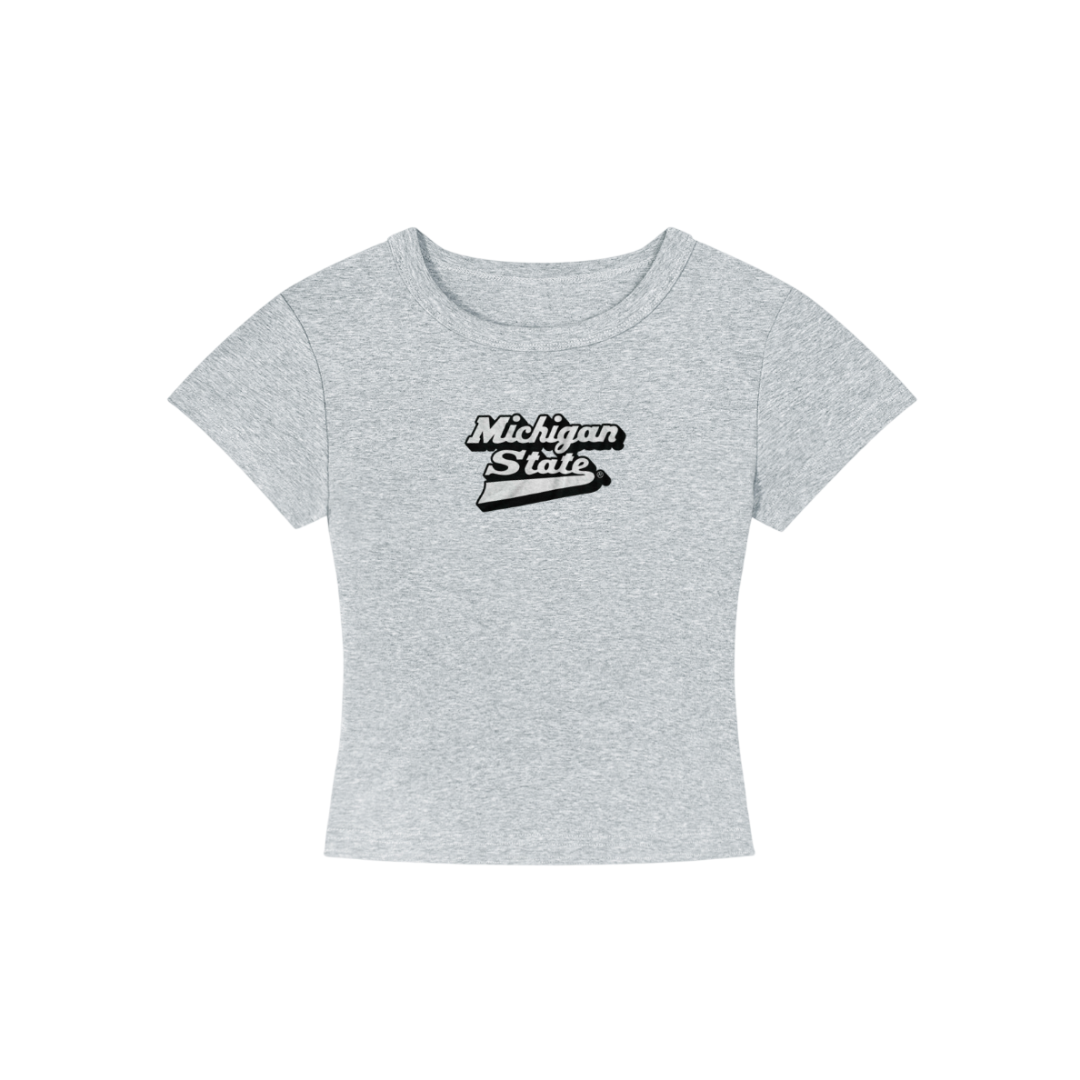 Michigan State Vintage Cropped Shirt