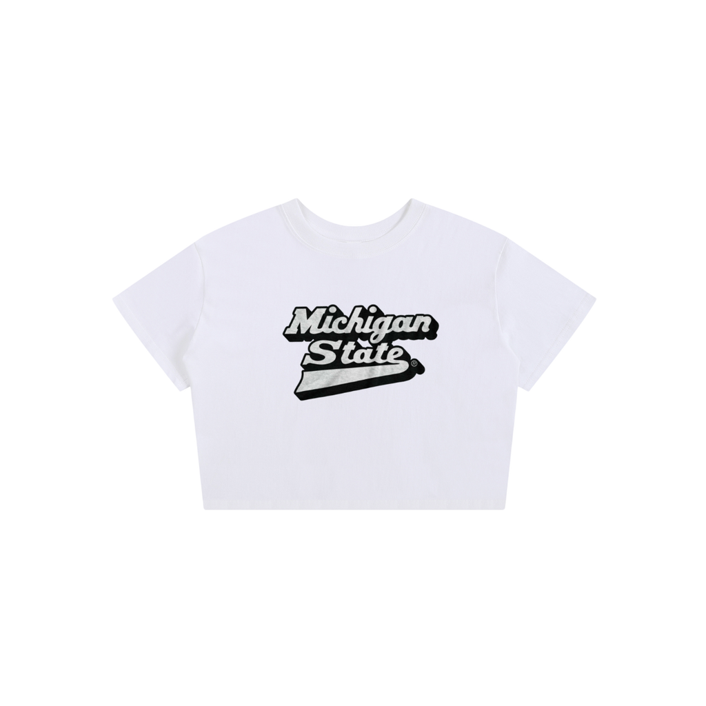 Michigan State Vintage Baby Tee