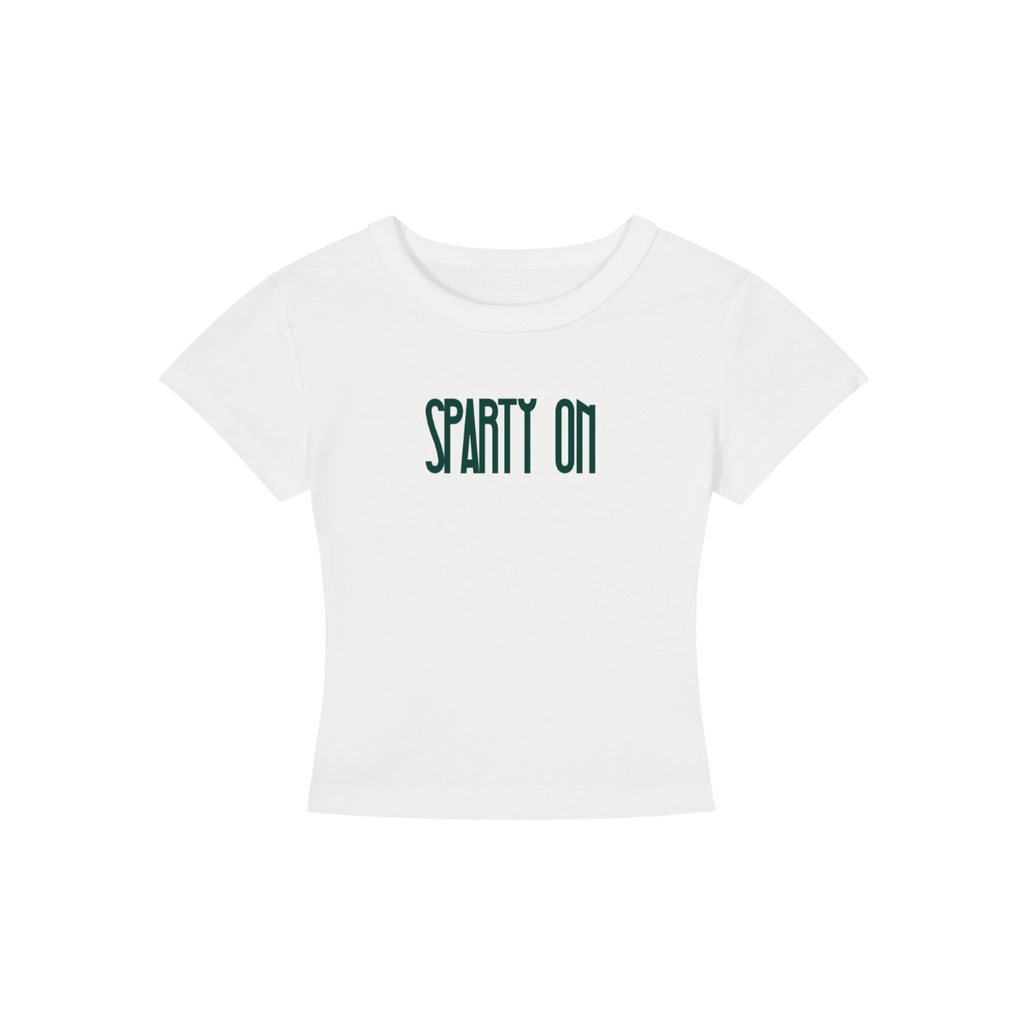 Michigan State Spartans Cropped Shirt