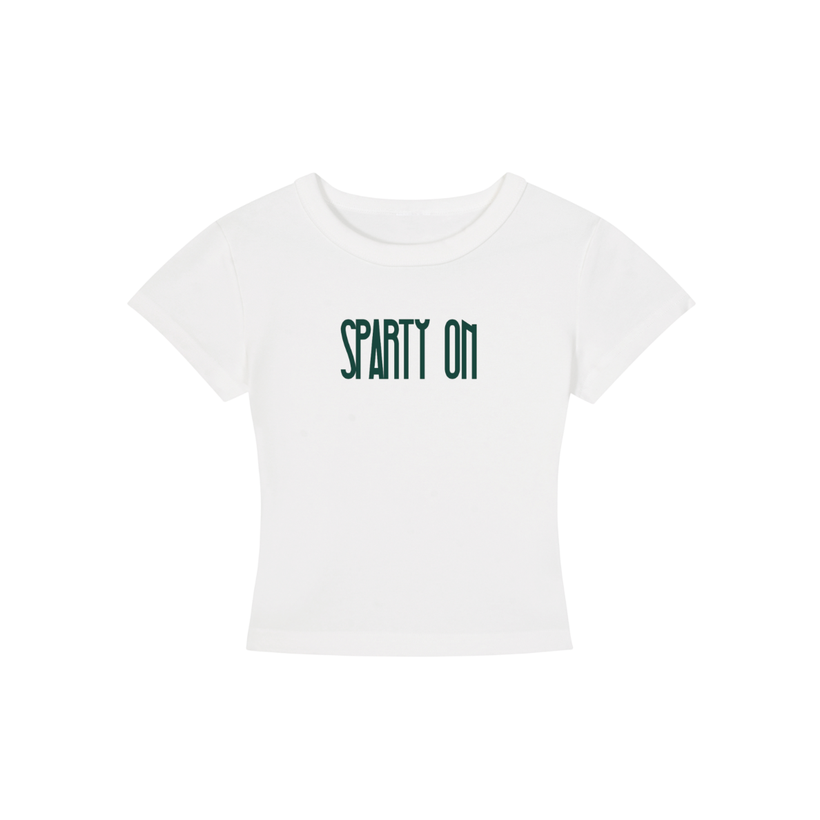 Michigan State Spartans Cropped Shirt