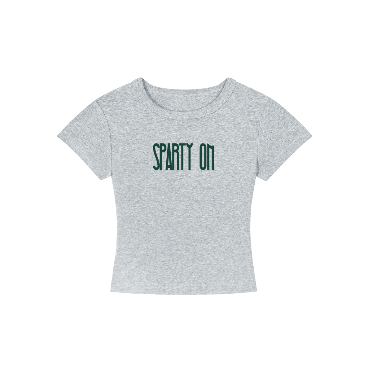 Michigan State Spartans Cropped Shirt